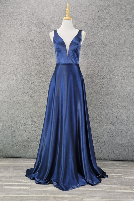 Sleeveless A-line Dress PRE-ORDER - Floral Navy Blue