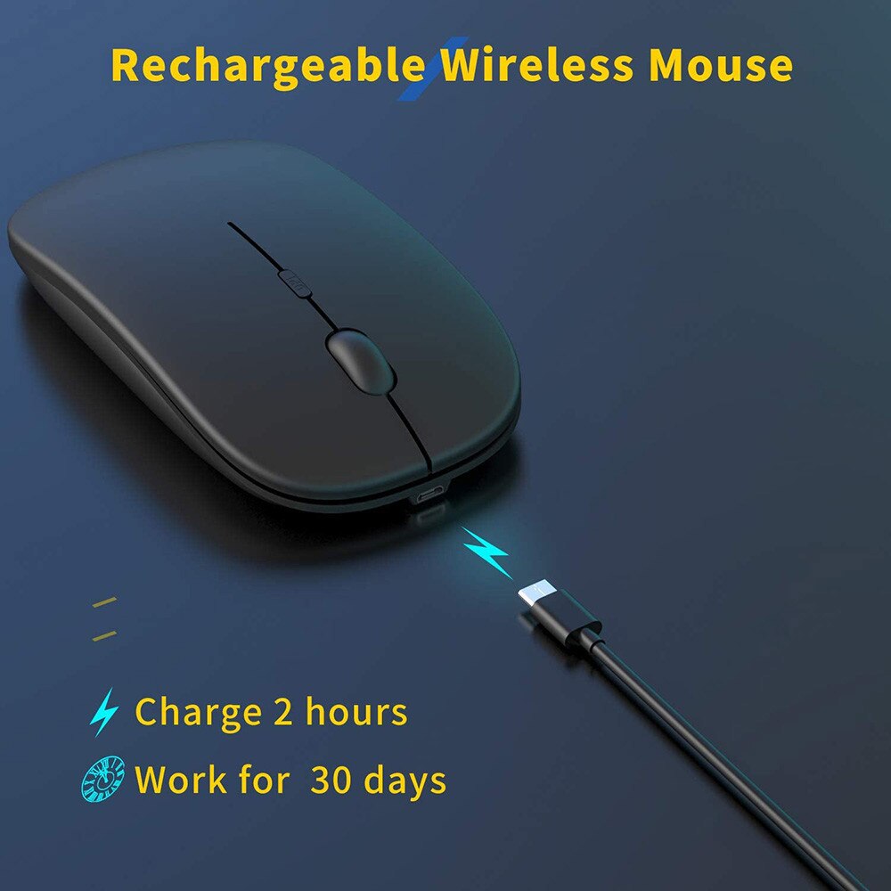 Wireless Rechargeable Mouse For Laptop Computer Pc on Luulla