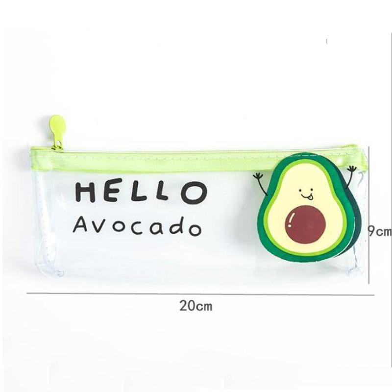 Kawaii Fruit Pencil Case Cute Avocado Kids Gift School Pencil Box ...