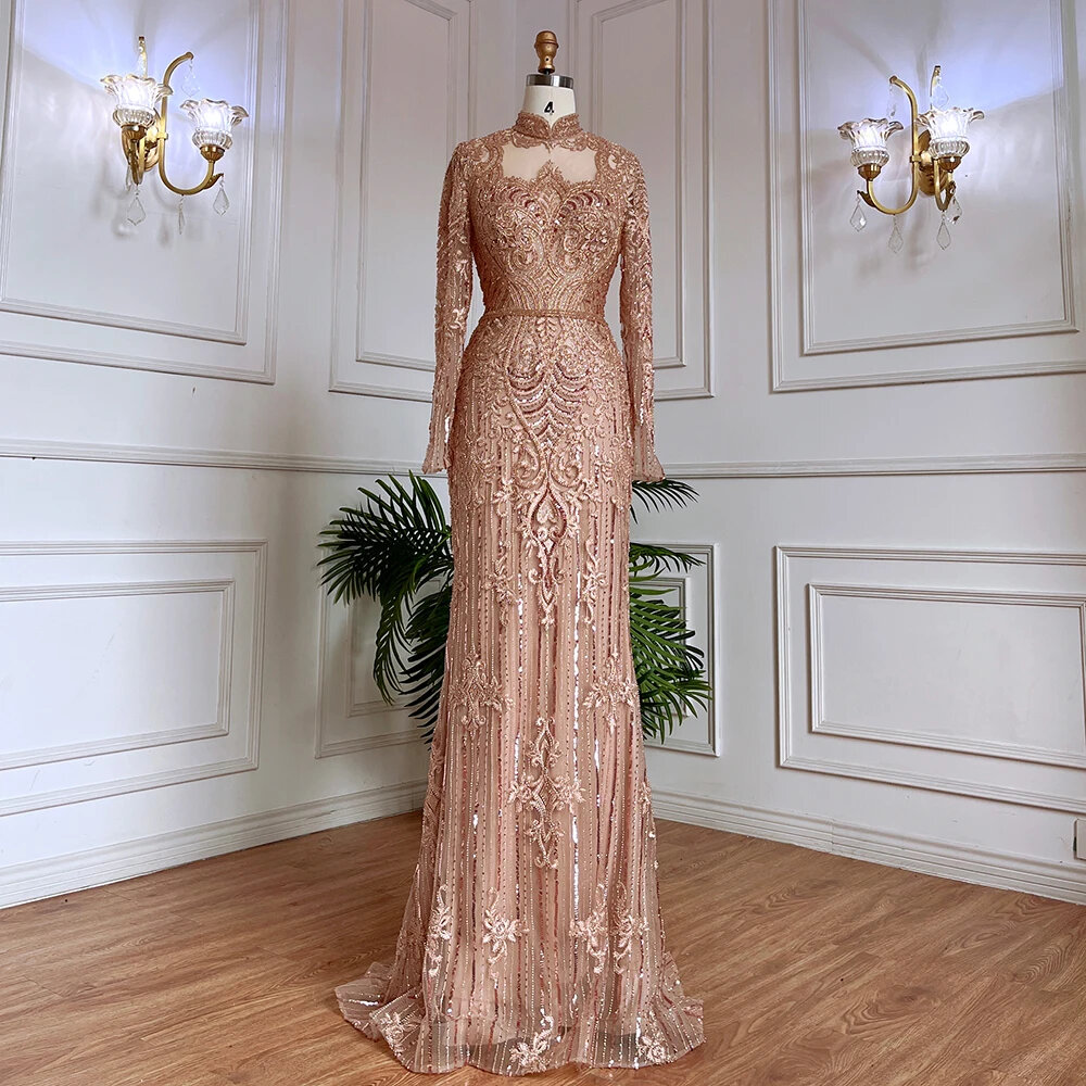 Elegant Green Wedding Dresses Luxurious Beaded Reception Dress Y28 main image 1