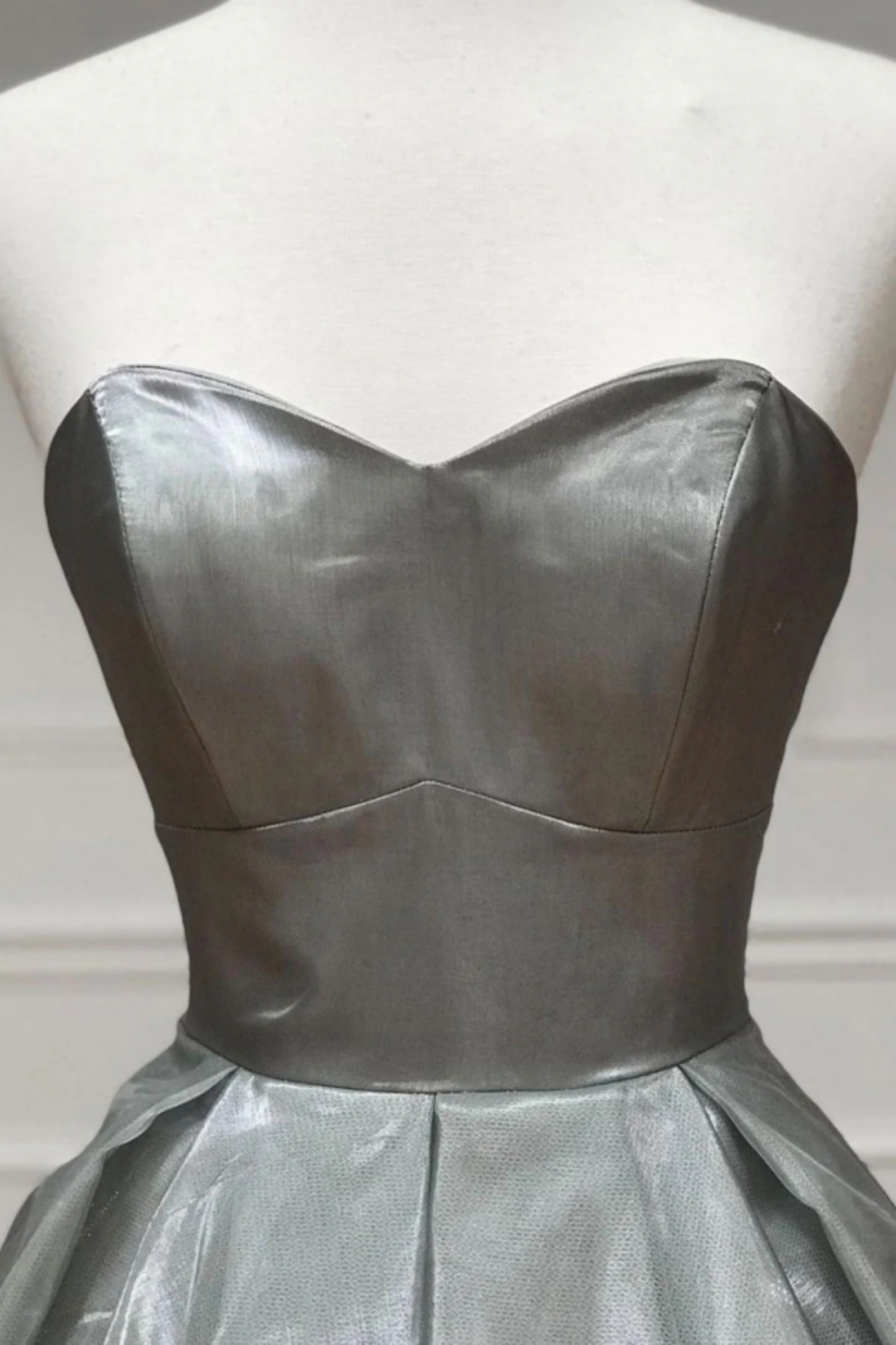 Unique gray long prom dress appropriate color matching formal dress main image 0